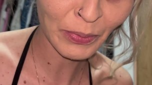 Arreglándome para coger