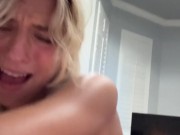 18 Year Old Gets Her FIRST Creampie While Home On College Break!!! 14/16