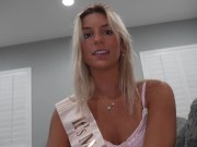 Slutty 18 Year Old Girl Breaks in the New Year with a MASSIVE FACIAL!! 1/16