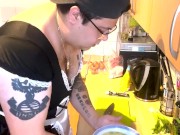 Getting wet and creamy 16/16