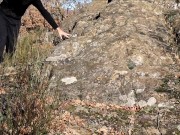 De paseo por el campo me entró el calentón y terminé desnudo