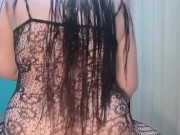 Asian moma trying dildo!! yummy and smooth!! 9/16