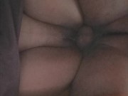 Pov primer plano en cuatro de perrito