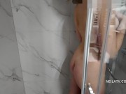 Losing control during shower time extreme orgasm experience 1/16
