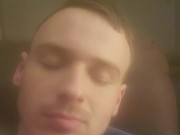 Man On Couch Hopes and Dreams Of A Sloppy Blowjob In The Morning 15/16