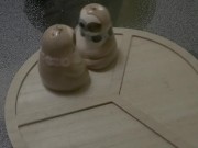 Romantic Sloths Begin To Spin Roughly On The Tight Space Of A Lazy Susan 14/16