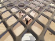 Masturbating outdoors, did the waiter notice that I was playing with my pussy until I orgasm?