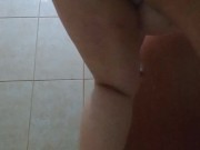 Training sexy before a shower 2/16