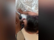Curvy latina wife sucks and fucks bbc at hotel with facial while hubby is working 2/16