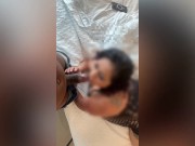 Curvy latina wife sucks and fucks bbc at hotel with facial while hubby is working 3/16
