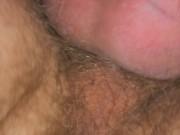 His big balls slapping against my clit while pounding me makes me squirt everywhere 3/16