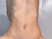 Cam vs HUGE double dildo 14/16