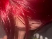 Hot nerdy redhead slut sucks cock with perfect eyes 9/16