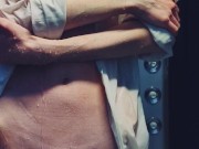 Tiny beauty taking shower 11/16