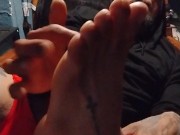 I sure look good in red and don't y'all love my socks lol but look at my cock umm even better  huh 15/16