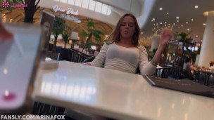 POV : Control MULTIORGASMS on a Date - Remote Sex Toy in a Public Place - ArinaFox