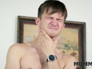 MOMMY4K. Dominant Granny ordered me to fuck my GF'S StepMom, they watched and jerked Colonel's cock 7/16