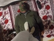 Using my slave as a doormat 16/16