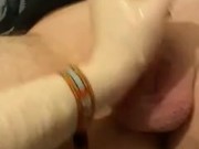 She's Jerking his beautiful BWC until it explodes 9/16