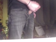 Hot Guy In Jeans Moaning/Growling Big Dick Masturbation 3/16