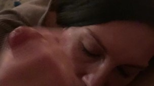 Good Girl sucks Dadddy’s dick and gets facial🤤😋