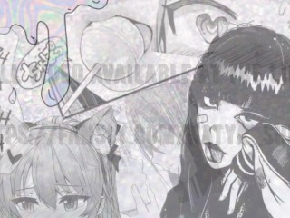 Masturbates pussy through panties and cums