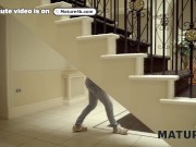 MATURE4K. Hot MILF is making milkshakes with her horny neighbour and let her husband to taste it 2/16