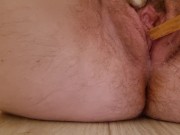 Fucking my cunt with a cross 10/16