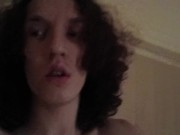 Trans-girl Stesha makes herself feel good with her butt 15/16