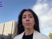 Wife Cheats her Husband in the Entrance and walks on Public with Cum on Face - Cumwalk 13/16