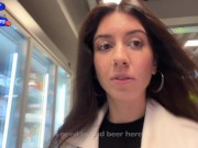 Wife Cheats her Husband in the Entrance and walks on Public with Cum on Face - Cumwalk 14/16