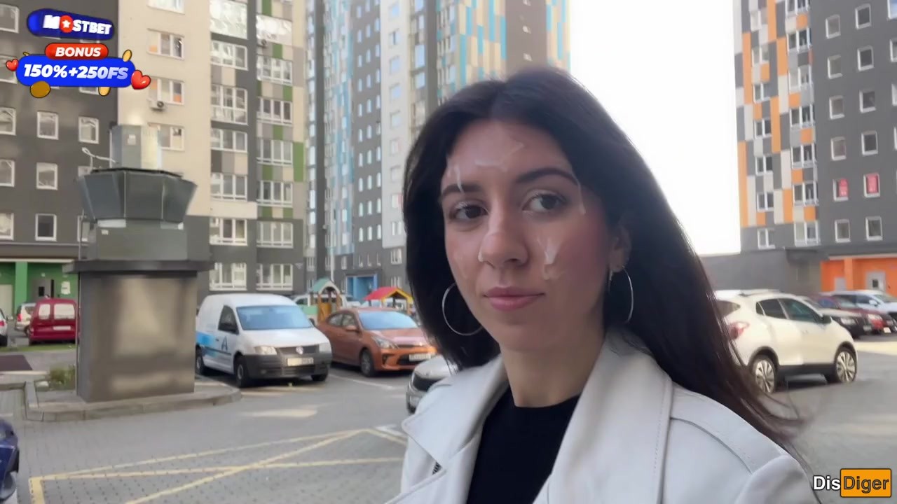 Wife Cheats her Husband in the Entrance and walks on Public with Cum on Face - Cumwalk - Free Sex Video - RedTube
