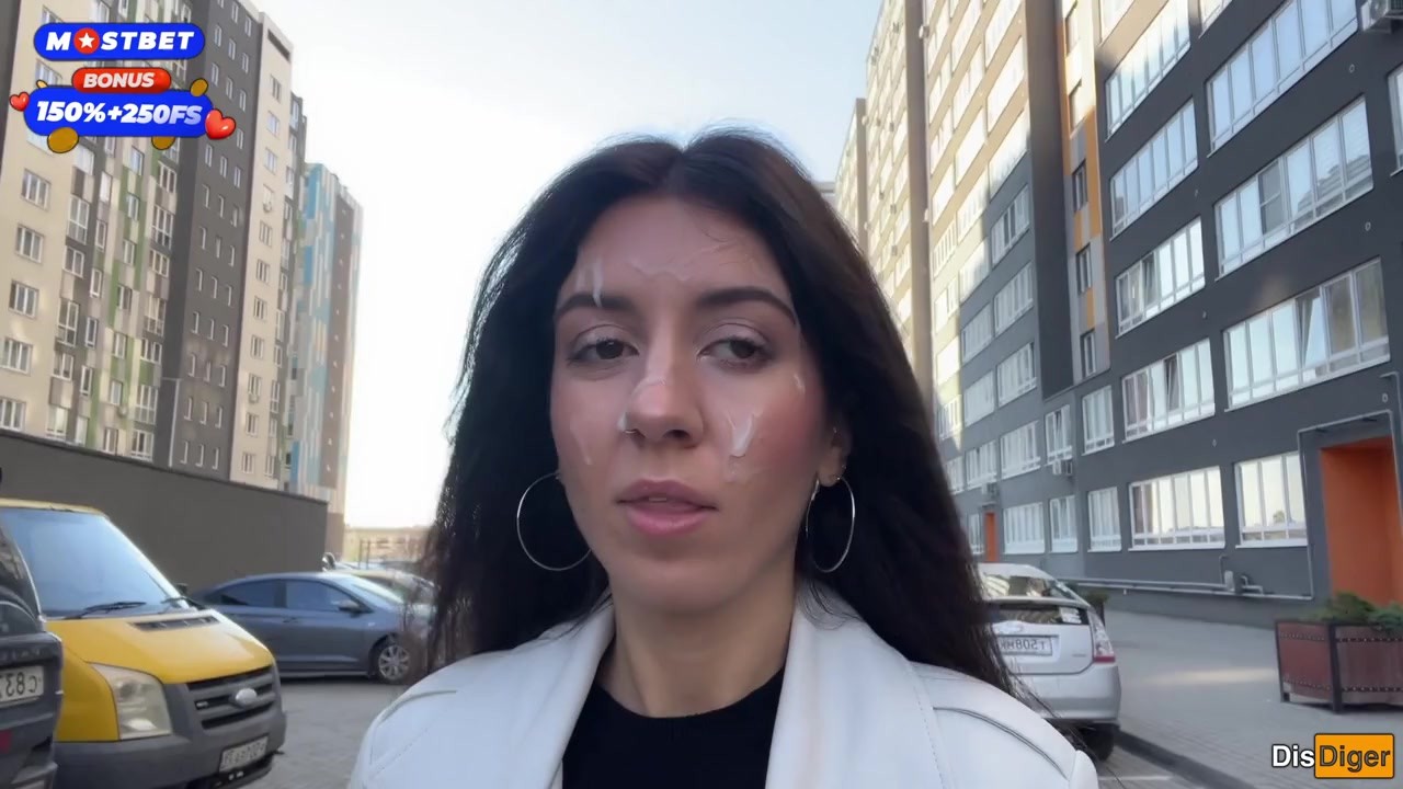Wife Cheats her Husband in the Entrance and walks on Public with Cum on Face - Cumwalk - Free Sex Video - RedTube