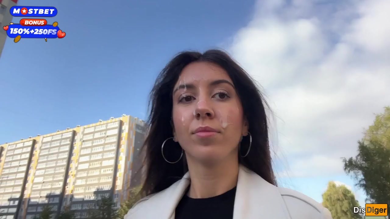 Wife Cheats her Husband in the Entrance and walks on Public with Cum on Face - Cumwalk - Free Sex Video - RedTube