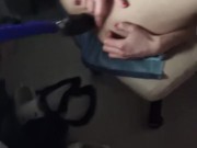 fucking my ass with the sex machine! 14/16