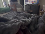 GETTING CAUGHT PLAYING WITH MY PUSSY- he talks me through my orgasm