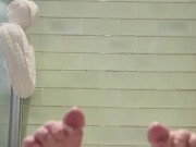 Hairy Bath Pussy Play 9/16