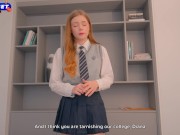 Principal Caught Schoolgirl on Webcam Site! Rough Fuck or Expulsion - It's Your Choice, Cute! 3/16