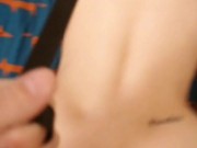 Footjob from teen(18+) and creampie 1/16