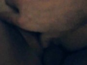 Footjob from teen(18+) and creampie 9/16