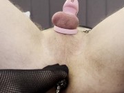 Locked and Plugged: Queen’s Feet Tease Her Chastity Slave 7/16