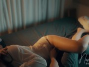 Babe in strappy lingerie fucks and takes selfie video when 69 🤳 1/16