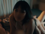 Babe in strappy lingerie fucks and takes selfie video when 69 🤳 13/16