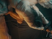 Babe in strappy lingerie fucks and takes selfie video when 69 🤳 4/16