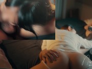 Babe in strappy lingerie fucks and takes selfie video when 69 🤳 6/16