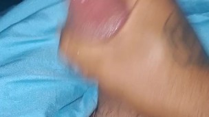 Hot Latino Guy Almost Caught Stroking Wet Leaking Cock