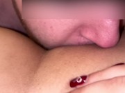 POV Seduction - Stripping Down to Explore Her Shaved Pussy with Tongue and Fingers 14/16