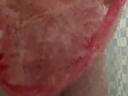 Chubby Girl Getting Soapy in Shower 10/16