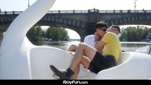 Raw Twink Boys Cum Together On A Summer Day