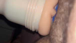 Toy Session #2 - Realistic Toy Play & Finish - Real Cumshot in Stroker